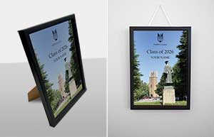 【受注生産】2026卒業入学記念メタルグラフィ<名入れ>｜早稲田グッズ