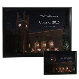 【受注生産】2026卒業入学記念メタルグラフィ<名入れ>｜早稲田グッズ