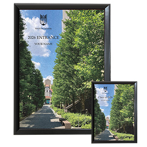 【受注生産】2026卒業入学記念メタルグラフィ<名入れ>｜早稲田グッズ