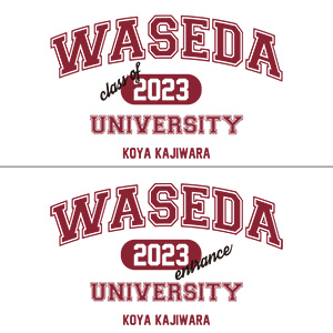 【受注生産】2023卒業入学記念マグカップ<名入れ>｜早稲田グッズ
