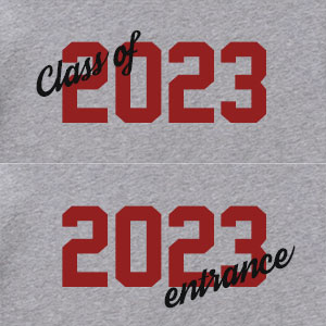 【受注生産】2023卒業入学記念Tシャツ<名入れ>(グレー)｜早稲田グッズ
