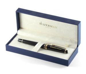 WATERMAN　エキスパートエッセンシャル ブラックGT 万年筆　名入れ｜早稲田グッズ