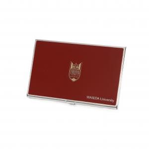 ステンレス名刺入れ｜早稲田グッズ