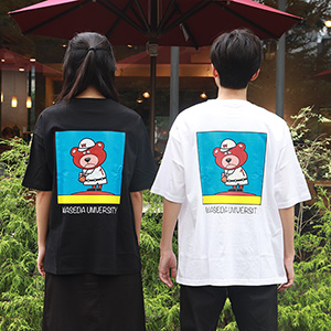 Tシャツ ワセダベアバックプリント(野球)｜早稲田グッズ