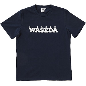 国産オリジナルTシャツ【WASEDA&ベアシルエット】｜早稲田グッズ