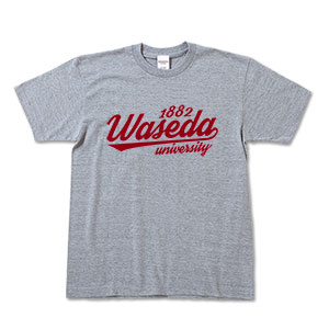 Tシャツ 筆記体ロゴ｜早稲田グッズ