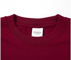 Tシャツ 筆記体ロゴ｜早稲田グッズ