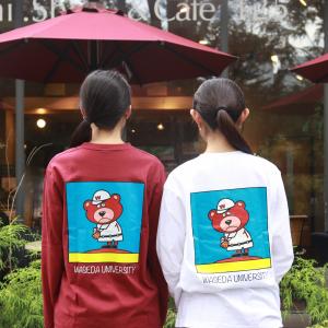 長袖シャツ ワセダベアバックプリント(野球)｜早稲田グッズ