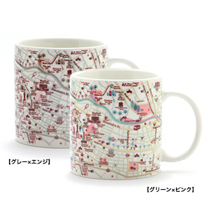 早稲田マップマグカップ【夏季限定カラー】｜早稲田グッズ