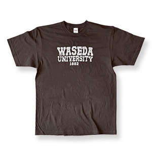 Tシャツ(掠れロゴ)｜早稲田グッズ