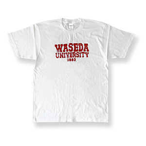 Tシャツ(掠れロゴ)｜早稲田グッズ