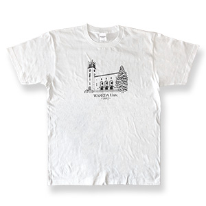 Tシャツ(大隈講堂イラスト)｜早稲田グッズ