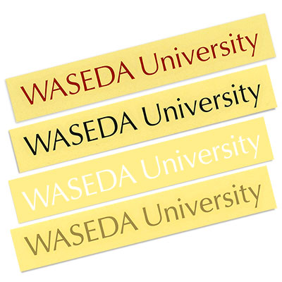 WASEDA Universityカッティングステッカー｜早稲田グッズ