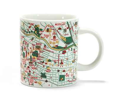 早稲田マップマグカップ【冬季限定カラー01】X'mas｜早稲田グッズ