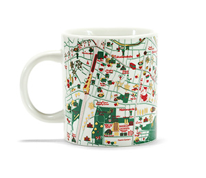 早稲田マップマグカップ【冬季限定カラー01】X'mas｜早稲田グッズ