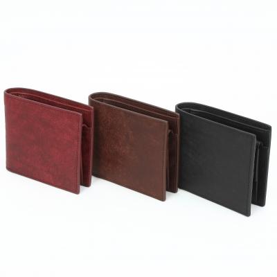 イタリアンレザー 二つ折り財布｜早稲田グッズ