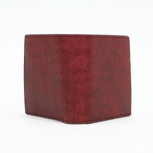 イタリアンレザー 二つ折り財布｜早稲田グッズ