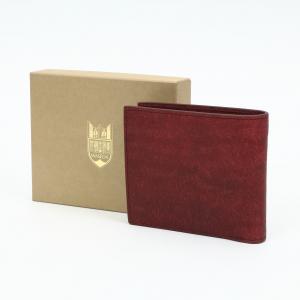 イタリアンレザー 二つ折り財布｜早稲田グッズ