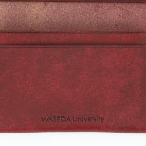 イタリアンレザー 名刺入れ｜早稲田グッズ