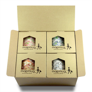 早稲田マップマグカップ【冬季限定カラー02】スノー｜早稲田グッズ