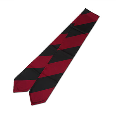 レジメンタル柄スカーフ｜早稲田グッズ