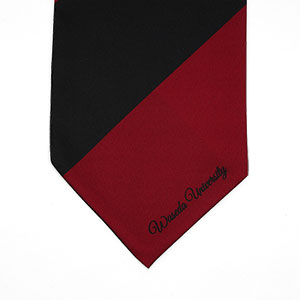 レジメンタル柄スカーフ｜早稲田グッズ